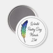 Weltpoetentag | März 21. Magnet (Vorderseite/Rückseite)