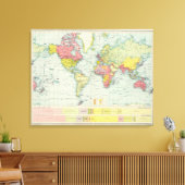 Weltpolitische Landkarte Leinwanddruck (Insitu (Wohnzimmer))