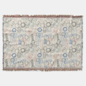 Weltporto-Briefmarken-Muster Decke (Vorderseite)