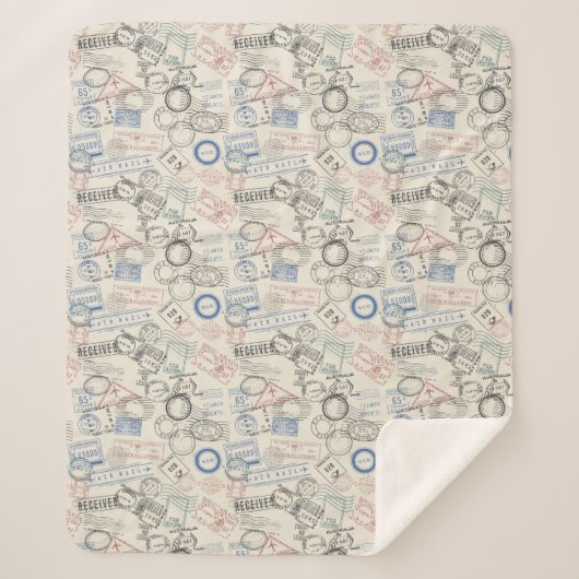 Weltporto-Briefmarken-Muster Sherpadecke (Vorderseite)