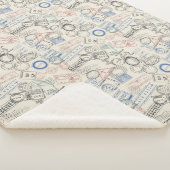 Weltporto-Briefmarken-Muster Sherpadecke (3/4)