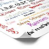 Weltposter für das Bipolare Kätzchen Poster (Ecke)