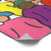 Weltposter für interethnische, multikulturelle Fra Poster (Ecke)