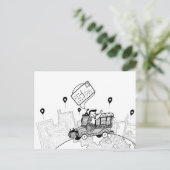 Weltpostkartentag 2021 (BW) Postkarte (Stehend Vorderseite)