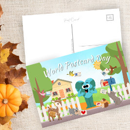 Weltpostkartentag 2024 postkarte