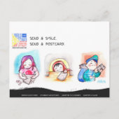 Weltpostkartentag Postkarte (Vorderseite)