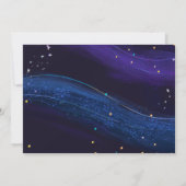 Weltraum 1. Geburtstag Galaxy Weltraumeinladung Einladung (Rückseite)