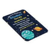 Weltraum 1. Geburtstag Party Erster Rundgang durch Magnet (Rechte Seite)