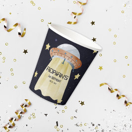 Weltraum 1. Geburtstag Party Erster Rundgang durch Pappbecher