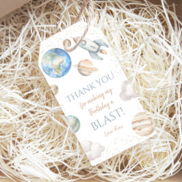 Weltraum 1. Geburtstag Planet Vielen Dank Geschenkanhänger