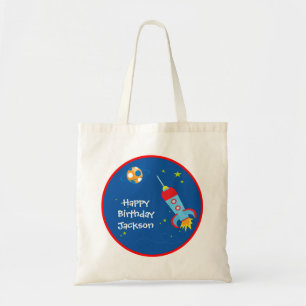 Weltraum 1 Geburtstags-Taschen-Tasche Tragetasche