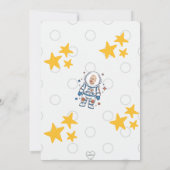 Weltraum 1. Reise um den Sonnentag Einladung (Rückseite)