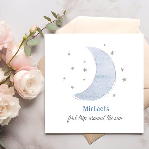 Weltraum 1. Reise um die Sonne zum Geburtstag Serviette