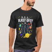 Weltraum 321 Blast Off Age 30 th Birthday Space T-Shirt (Vorderseite)