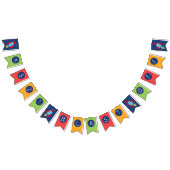 Weltraum 3 2 1 Blindbanner Wimpelkette (Alle)