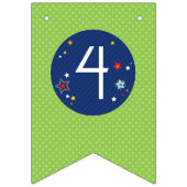 Weltraum 3 2 1 Blindbanner Wimpelkette (Zweite Fahne)