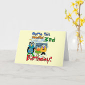 Weltraum 3. Geburtstagsgeschenke und Geschenke Karte (Gelbe Blume)