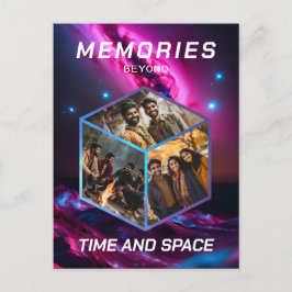 Weltraum 3D Foto Würfel Bilder Kollage Postkarte