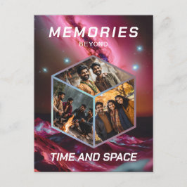 Weltraum 3D Foto Würfel Bilder Kollage Postkarte