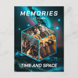 Weltraum 3D Foto Würfel Bilder Kollage Postkarte