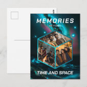 Weltraum 3D Foto Würfel Bilder Kollage Postkarte (Vorne/Hinten)