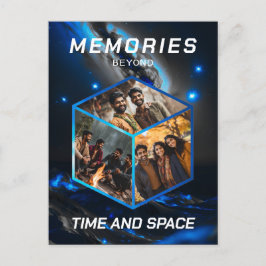 Weltraum 3D Foto Würfel Bilder Kollage Postkarte