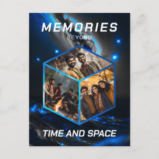 Weltraum 3D Foto Würfel Bilder Kollage Postkarte