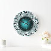 Weltraum-Abenteuer-Fraktal Art Große Wanduhr (Zuhause)