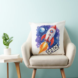 Weltraum-Abenteuer Poster   Abenteuer warten  Kissen