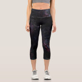 Weltraum Abstrakt Capri Leggings (Vorderseite)