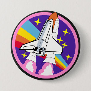 Weltraum-Abzeichen Button