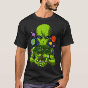 Weltraum-Alien-Baum des Lebens T-Shirt