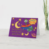 Weltraum-Alien - Einladungen (Vorderseite)