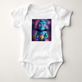 Weltraum-Alien & Freund Baby Strampler
