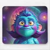Weltraum-Alien & Freund Mousepad (Vorne)
