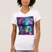 Weltraum-Alien & Freund T-Shirt (Vorderseite)