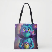Weltraum-Alien & Freund Tasche (Vorderseite)