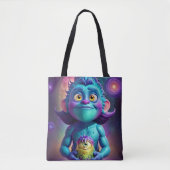 Weltraum-Alien & Freund Tasche (Vorderseite)