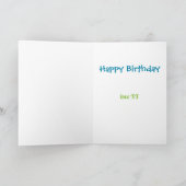 Weltraum am 5. Geburtstag Karte (Innenseite)