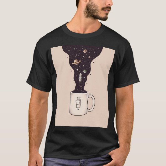 Weltraum AN T-Shirt (Vorderseite)