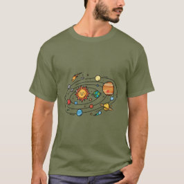Weltraum Ästhetik Kosmische Galaxie Sterne T-Shirt