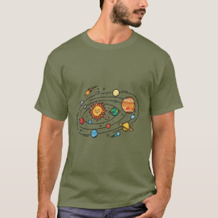 Weltraum Ästhetik Kosmische Galaxie Sterne T-Shirt
