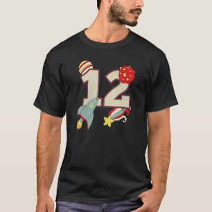 Weltraum Astronaut 12. Geburtstag Junge 12 Jahre O T-Shirt