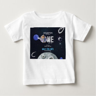 Weltraum-Astronaut 1. Geburtstag Baby T-shirt