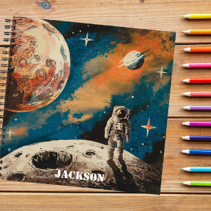 Weltraum-Astronaut, Astronomie, individuelles Noti Notizblock