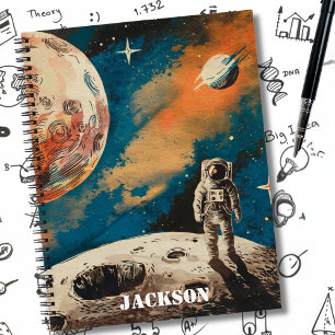 Weltraum-Astronaut, Astronomie, individuelles Noti Notizblock