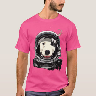 Weltraum Astronaut Bull Terrier Bully Dog Lover T-Shirt