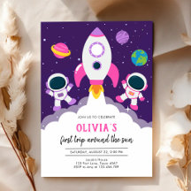 Weltraum Astronaut Planet Galaxie Geburtstag