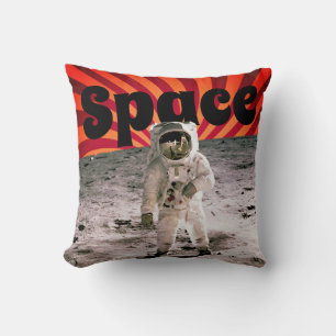 Weltraum-Astronaut Spirale Vintage Apollo 11 Missi Kissen