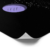 Weltraum-Astronauten Reiten Magische Einhorn Kosmi Poster (Ecke)